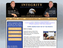 Tablet Screenshot of homeinspectionnewssanantonio.integrityinspects.com